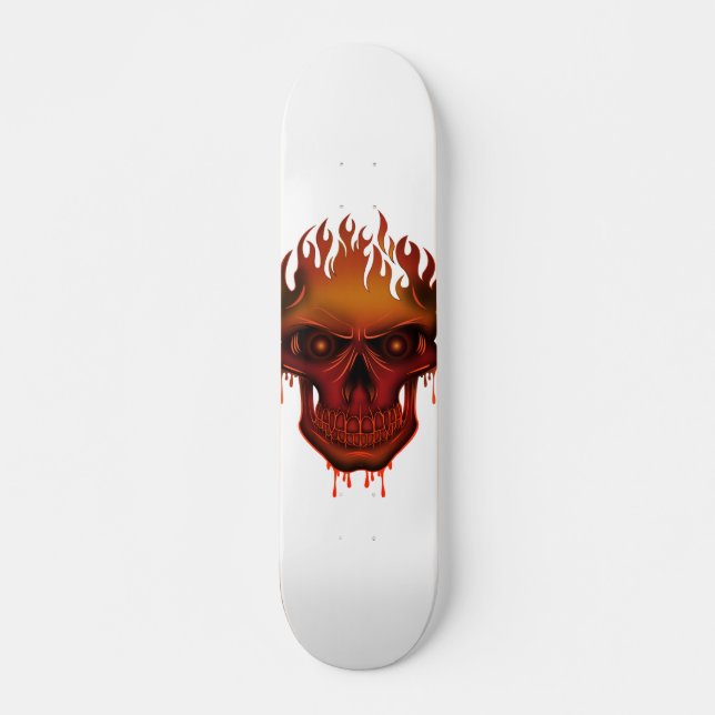Flame Skull Skateboard (Front)
