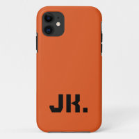 Flame Solid Colour | Minimal Initial 