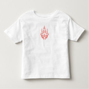 Flame Spirit Face   Tribal Fire Silhouette Art Toddler T-Shirt