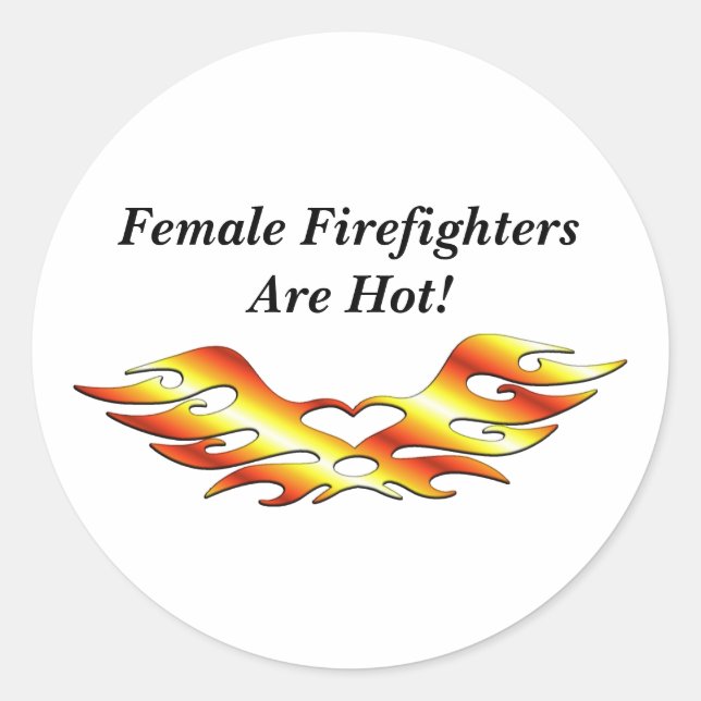 Flame Tattoo Classic Round Sticker (Front)