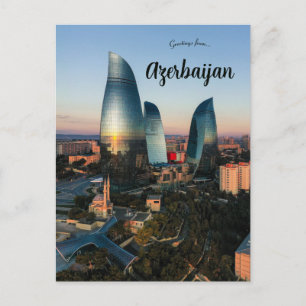 Flame Towers Baku Azerbaijan Postcard
