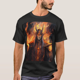 Flameborn Sauron: Elven Form Reimagined T-Shirt