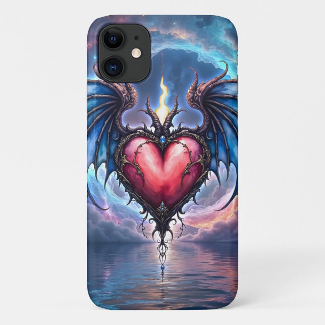 Flamebound Heart of the Moon – Gothic Cosmic Love  Case-Mate iPhone Case (Back)