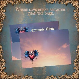 Flamebound Heart of the Moon – Gothic Cosmic Love  Envelope