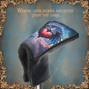 Flamebound Heart of the Moon – Gothic Cosmic Love Golf Head Cover