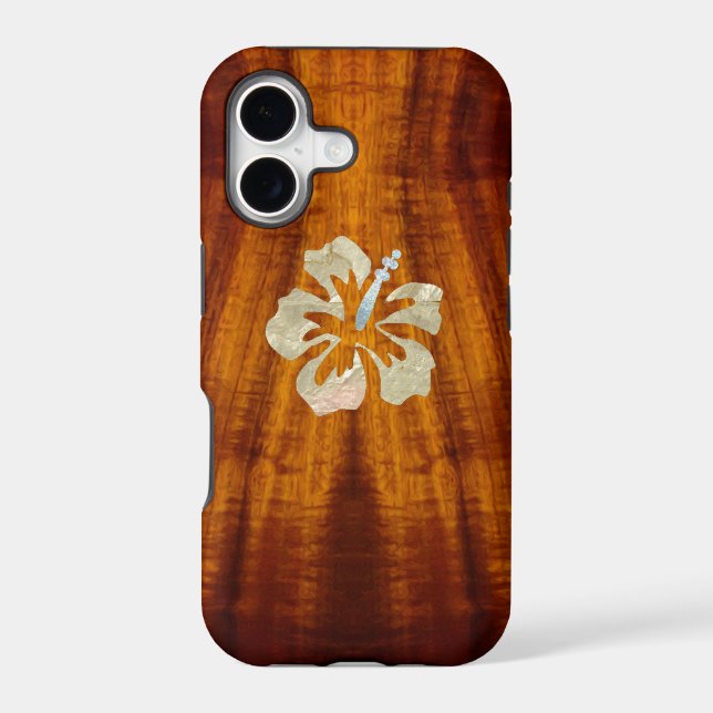 Flamed Koa with Hisbiscus (Back)