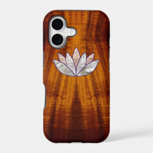 Flamed Koa Wood with Lotus Blossom