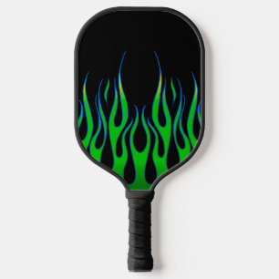 Flamed out pickleball paddle grn/blu