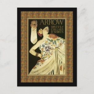 Flamenco Dance Girl Advertising Postcard