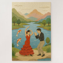 Flamenco Dance Paper Collage
