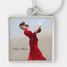 Flamenco Dancer Beautiful Red Dress Personalised