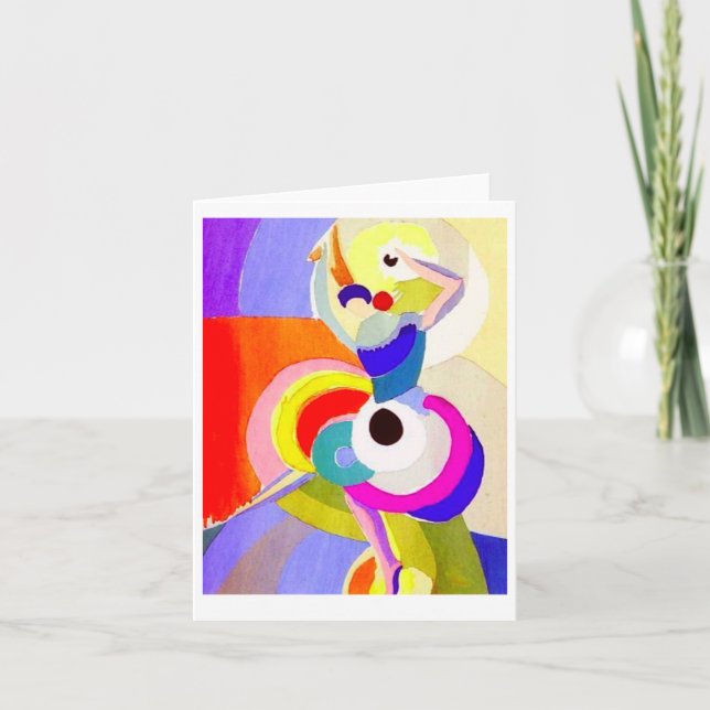 Flamenco Dancer by Sonia Delaunay, 1916 Card (Front)