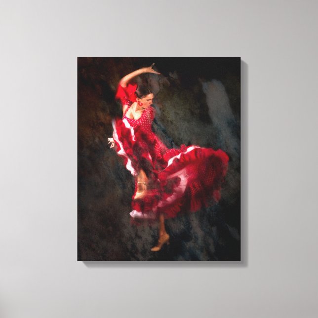 Flamenco dancer canvas print (Front)