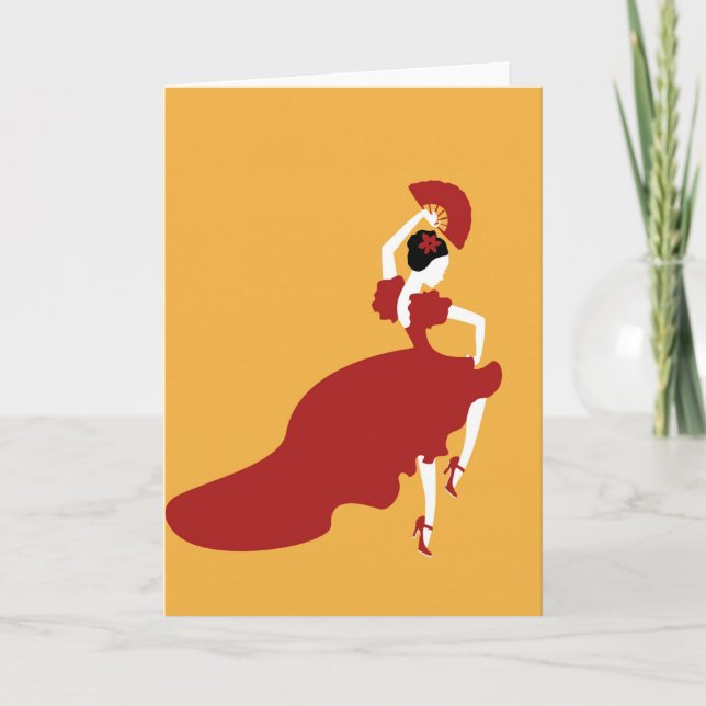 Flamenco Dancer Card (Front)