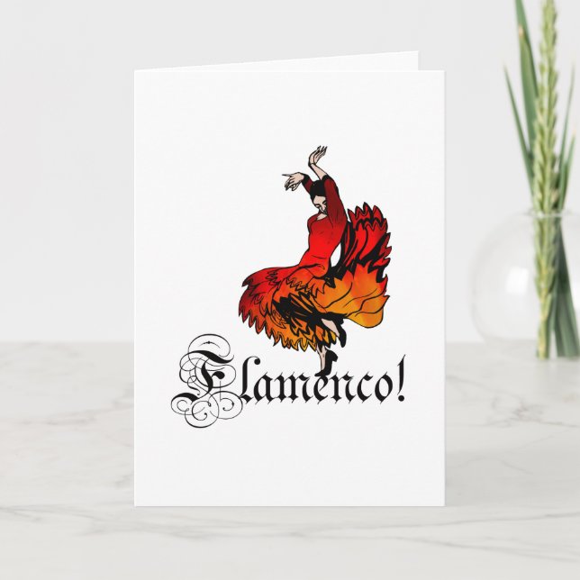 Flamenco Dancer Card (Front)