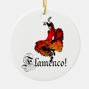 Flamenco Dancer Ceramic Tree Decoration