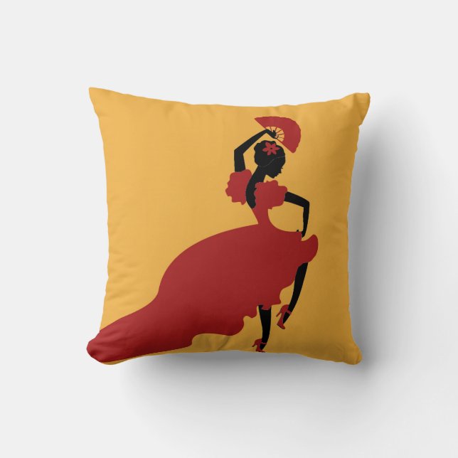 Flamenco Dancer Cushion (Front)
