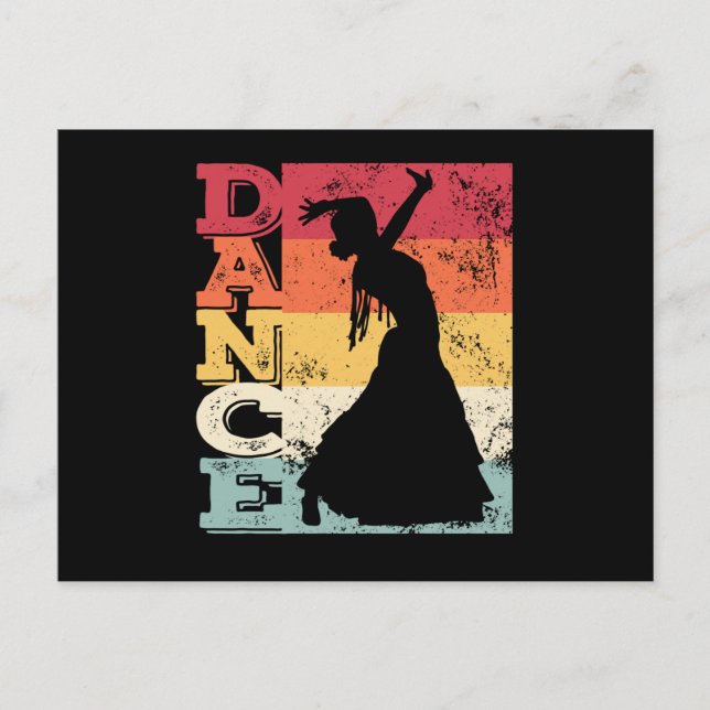 Flamenco Dancer Dance Flamenco Dress Postcard (Front)