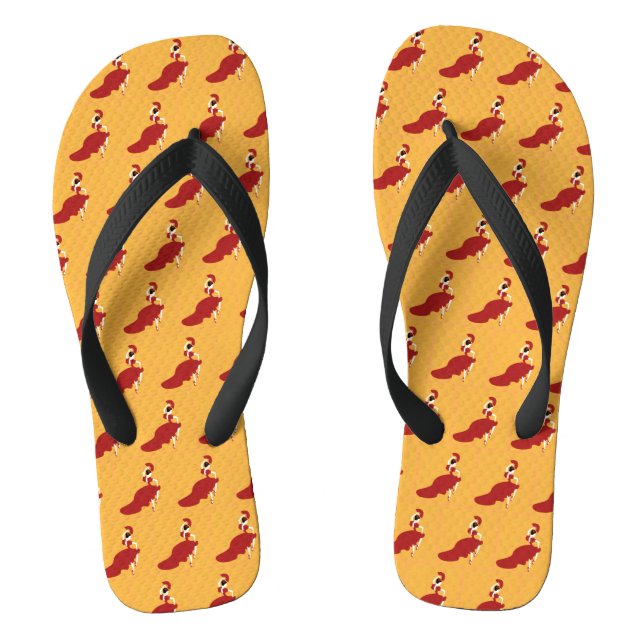 Flamenco Dancer Flip Flops (Footbed)