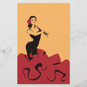 flamenco dancer in a spectacular pose flyer