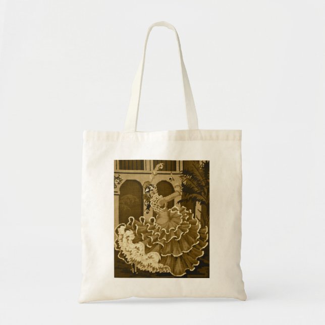 Flamenco Dancer in Sepia Bag (Front)