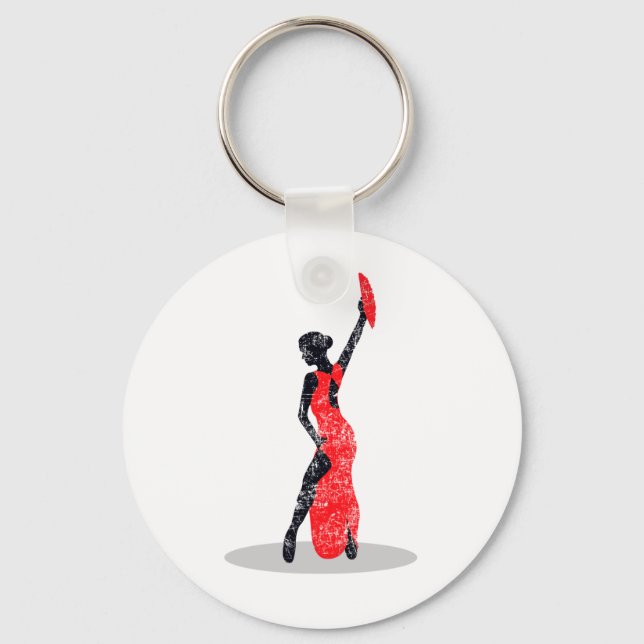 Flamenco Dancer Key Ring (Front)