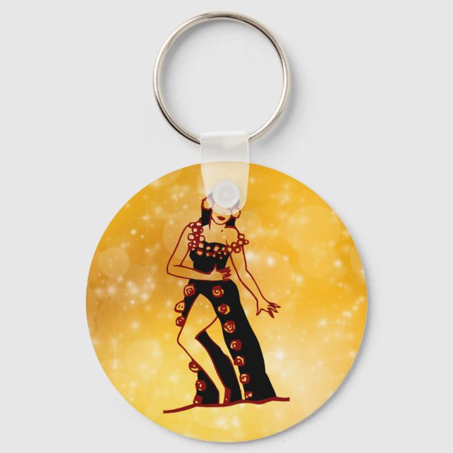 Flamenco dancer key ring (Front)