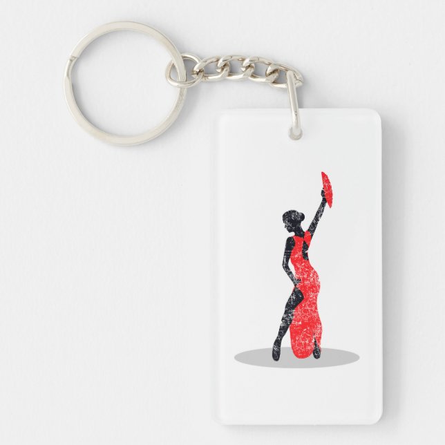 Flamenco Dancer Key Ring (Front)
