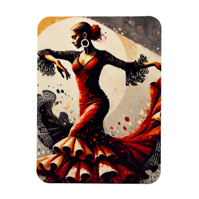 Flamenco Dancer  Magnet (Vertical)