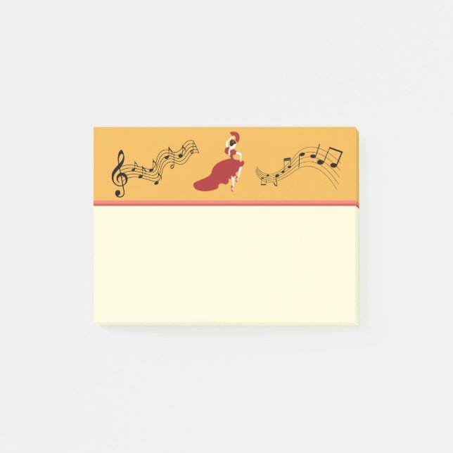 Flamenco Dancer Notes (Front)