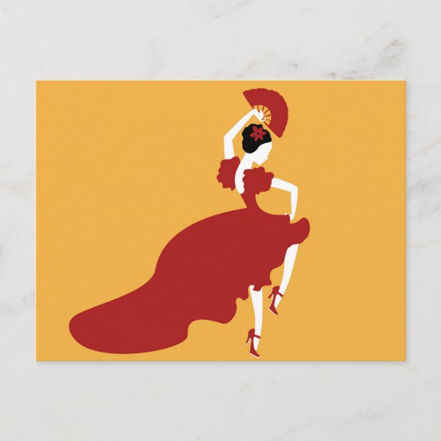 Flamenco Dancer Postcard (Front)