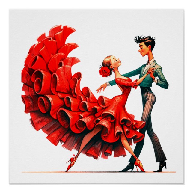 Flamenco Dancer Poster (Front)