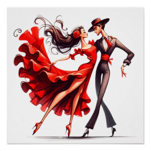 Flamenco Dancer Poster