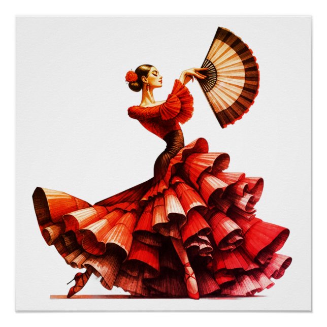 Flamenco Dancer Poster (Front)