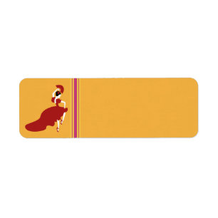 Flamenco Dancer Return Address Label