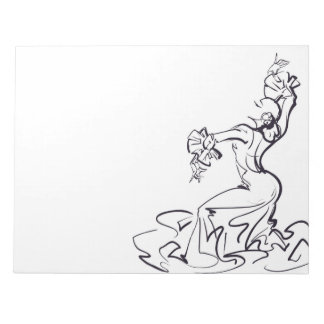 Flamenco dancer sketches notepad