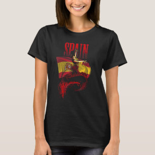 Flamenco Dancer Spain Flag Spanish Heritage Art 1 T-Shirt