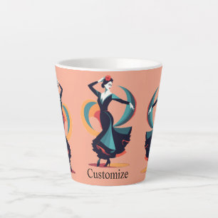 Flamenco Dancer Thunder_Cove Latte Mug