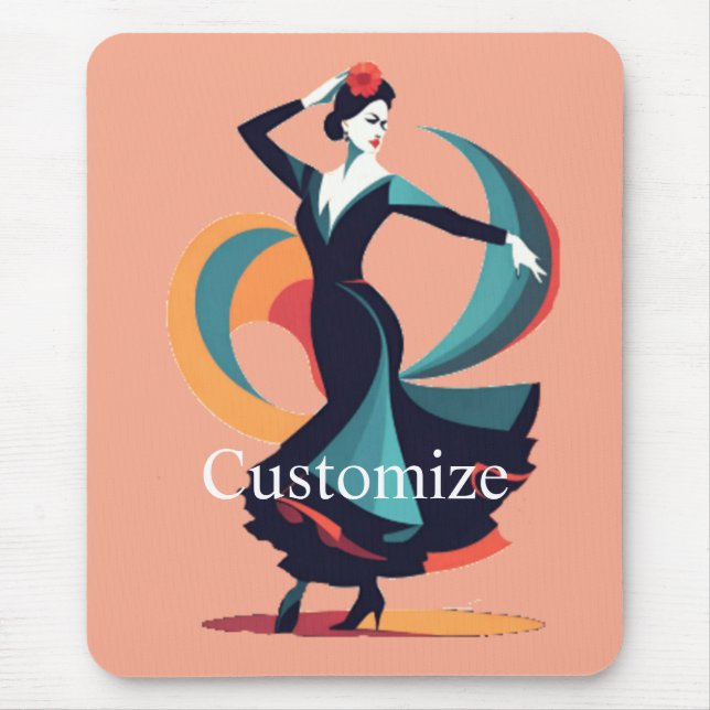 Flamenco Dancer Thunder_Cove Mouse Pad (Front)