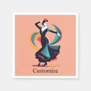 Flamenco Dancer Thunder_Cove Napkin