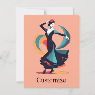 Flamenco Dancer Thunder_Cove Postcard