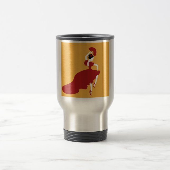 Flamenco Dancer Travel Mug (Center)