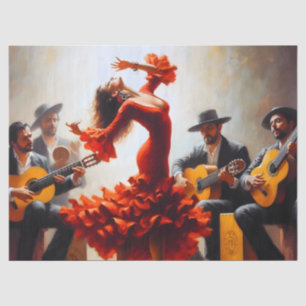 Flamenco Dancing Ephemera Furniture Decoupage Tissue Paper