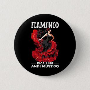 Flamenco Dancing Spanish Dancer Spain Flamenco Dan 6 Cm Round Badge