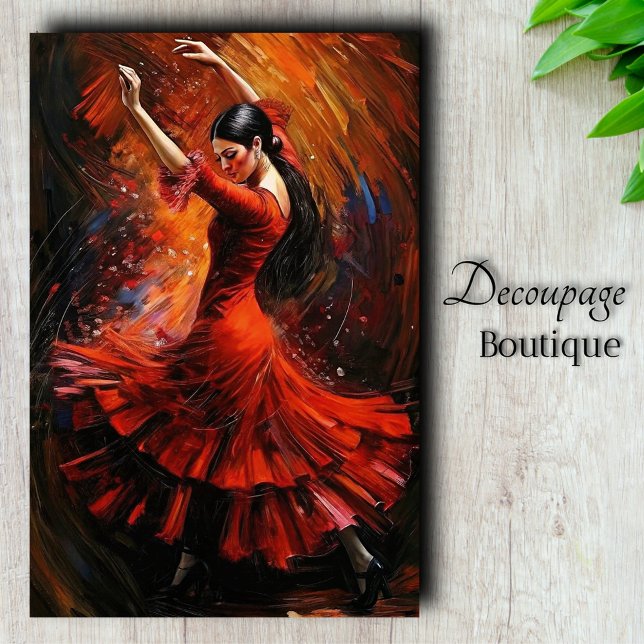 Flamenco Fire Decoupage Tissue Paper (Flamenco Fire Decoupage Tissue Paper)