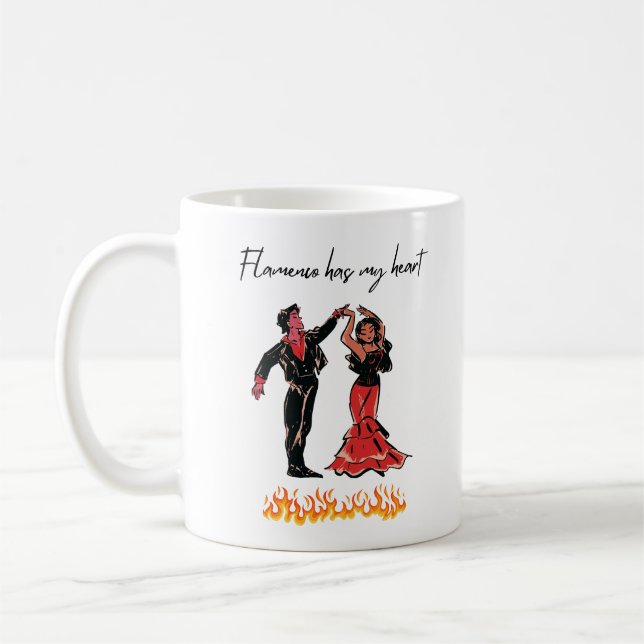 Flamenco Has My Heart Coffee Mug (Left)