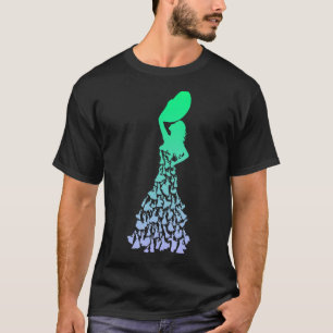 Flamenco Icons Tshirt for Flamenco Dancer Girls Fl