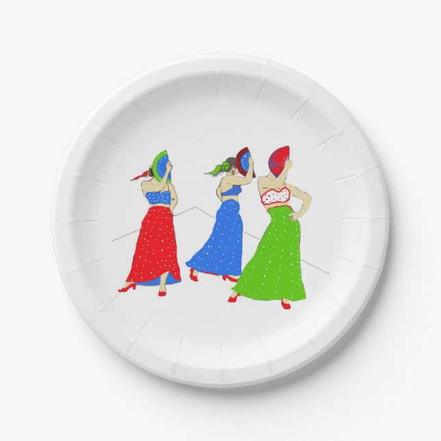 Flamenco Paper Plate (Front)