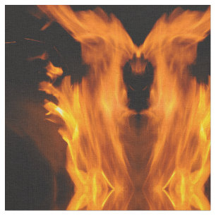 Flames and Sparks Abstract Fabric