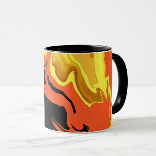 Flames at Night Mug (Front Right)